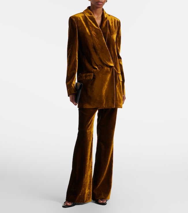 Nina Ricci Double-breasted velvet blazer
