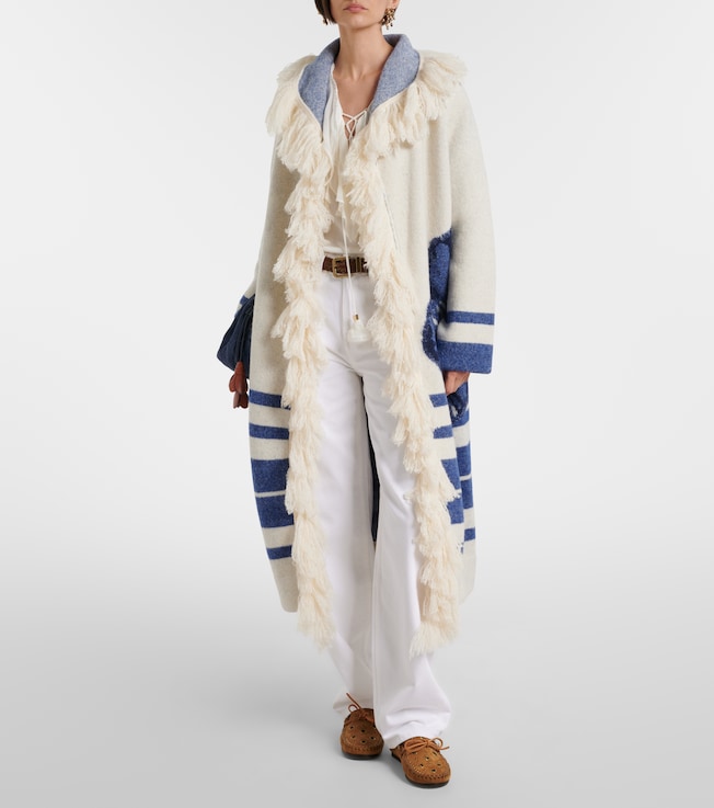 Dorothee Schumacher Poppy Garden fringed jacquard coat