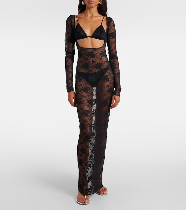 Oséree Oséree Lace maxi dress