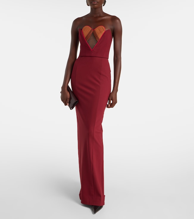 Nensi Dojaka Strapless gown