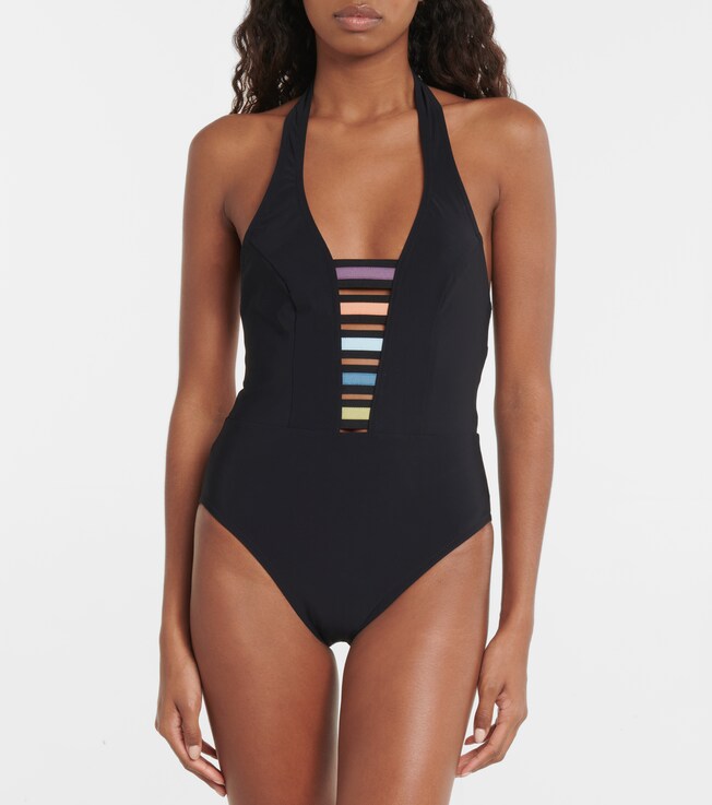 Karla Colletto Beatrix halterneck swimsuit