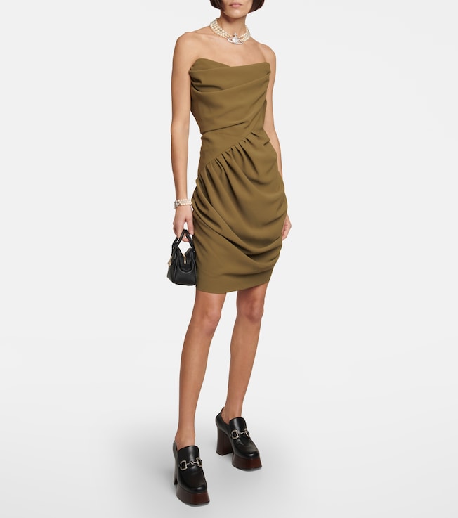 Vivienne Westwood Draped strapless minidress