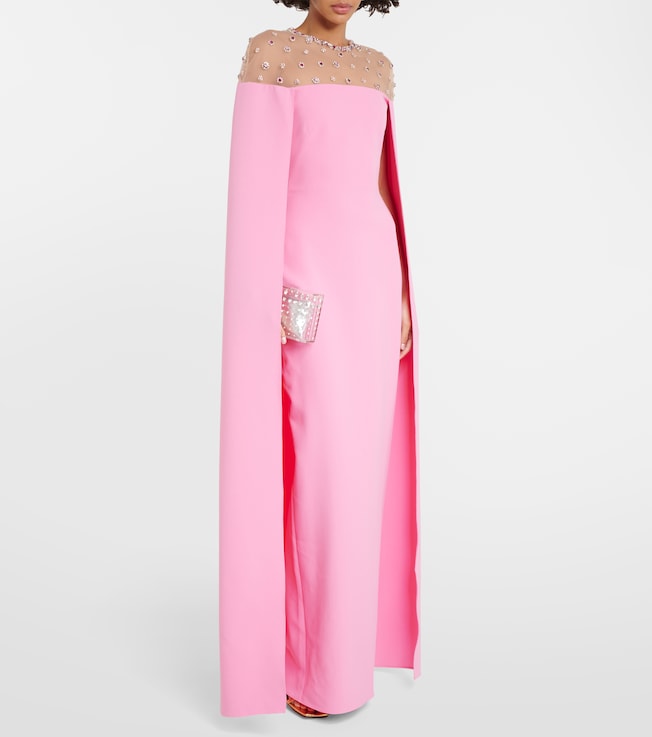 Safiyaa Ambere caped gown