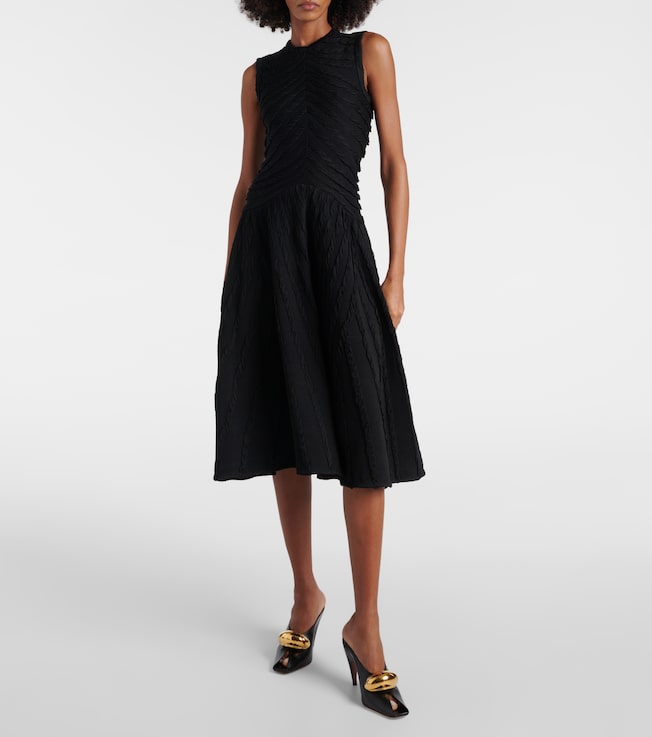 Alaïa Gathered midi dress