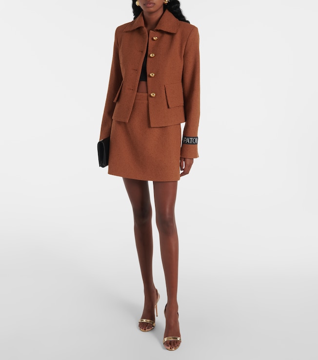 Patou Iconic wool and cotton-blend jacket