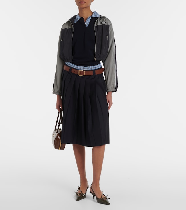 Miu Miu Technical cropped track jacket