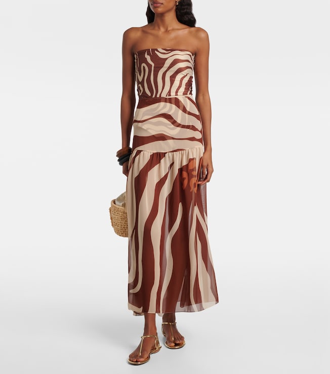 Johanna Ortiz Printed midi skirt