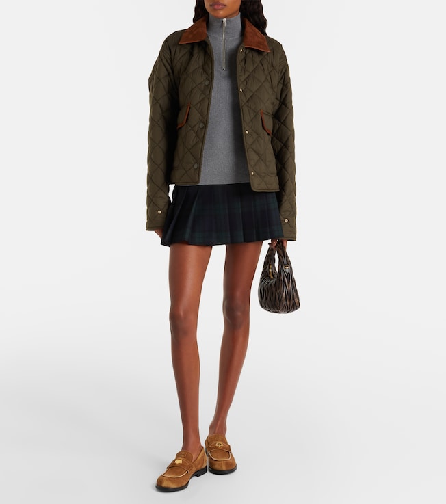 Miu Miu Cotton half-zip sweater
