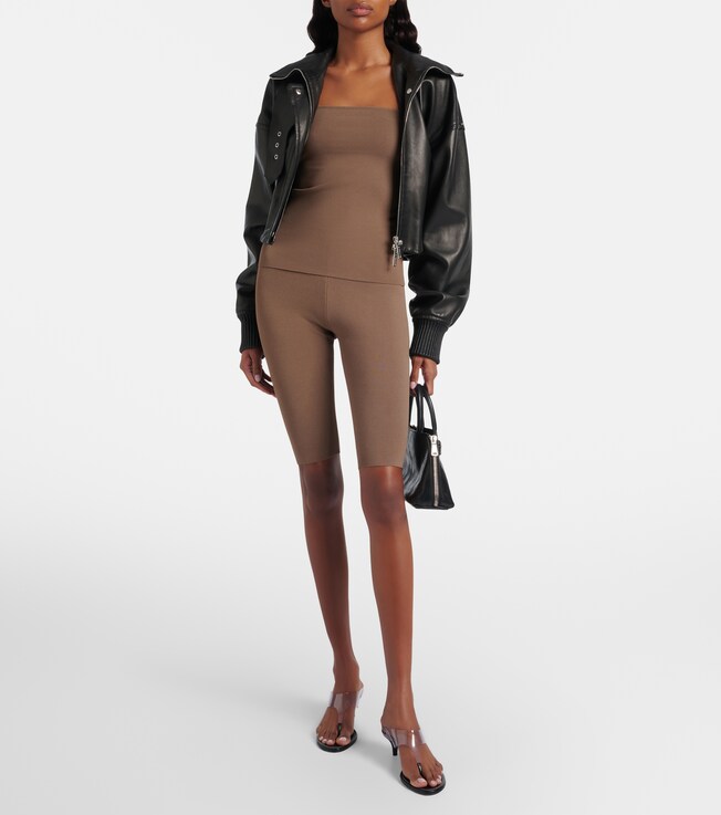 Entire Studios Knitted biker shorts