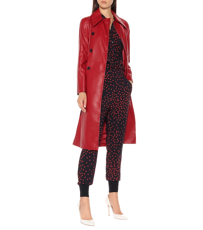Stella McCartney Polka-dot stretch-crêpe skinny pants
