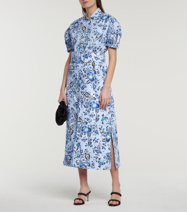 Erdem Frederick cotton poplin midi dress