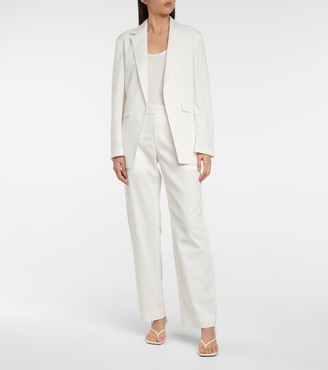 Deveaux New York Cleo high-rise straight pants