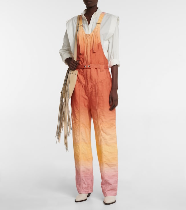 Isabel Marant Keishatd dégradé cotton and linen jumpsuit