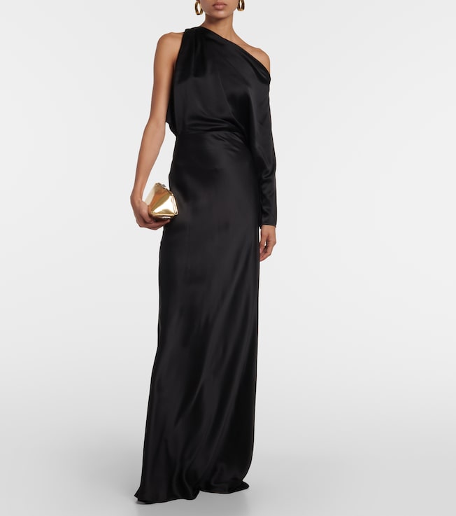 The Sei Silk satin maxi skirt