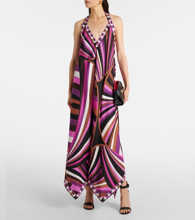 Pucci Iride silk twill maxi dress