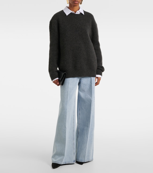 FRAME High-rise wide-leg jeans