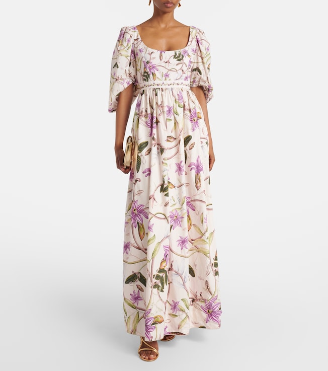 Agua by Agua Bendita Viviane floral cotton maxi dress