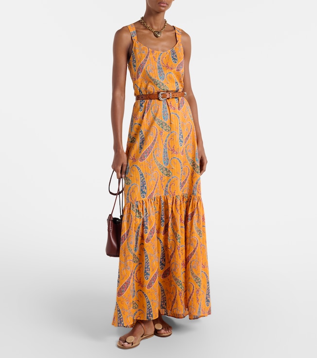 Etro Printed cotton cady maxi dress