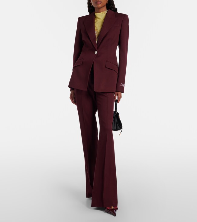 Versace Wool flared pants