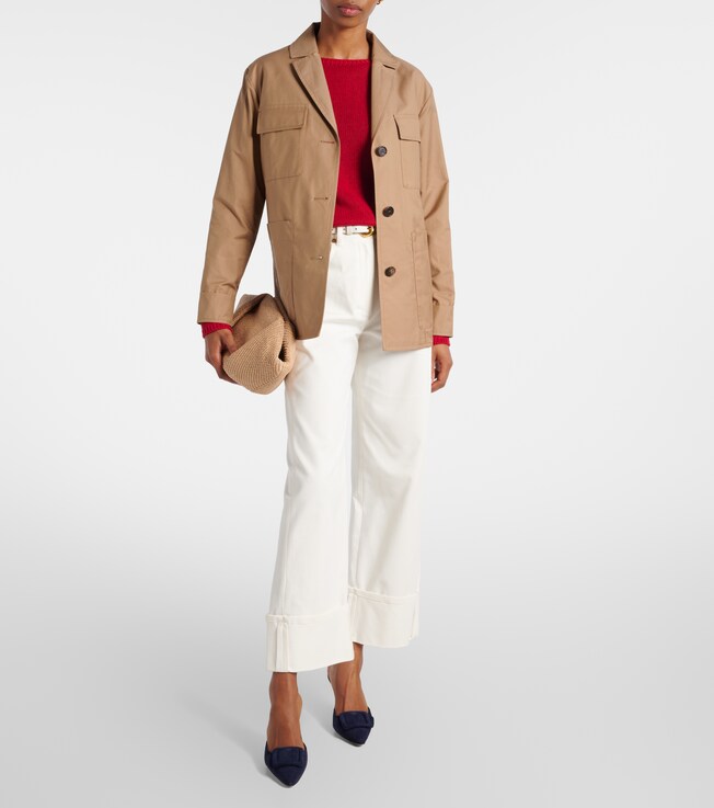 S Max Mara Giulia technical cotton-blend twill jacket