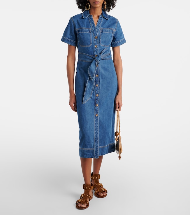 Veronica Beard Tabby cotton shirt dress