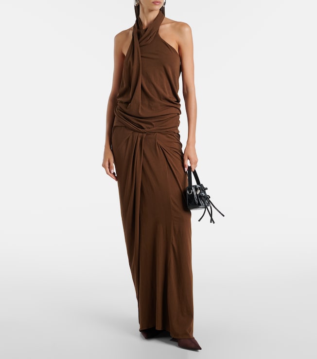 Entire Studios Shroud cotton-blend jersey maxi dress