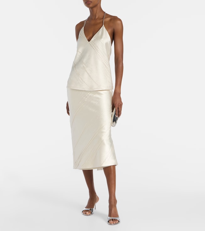 Sportmax Fatuo chain-detail satin camisole