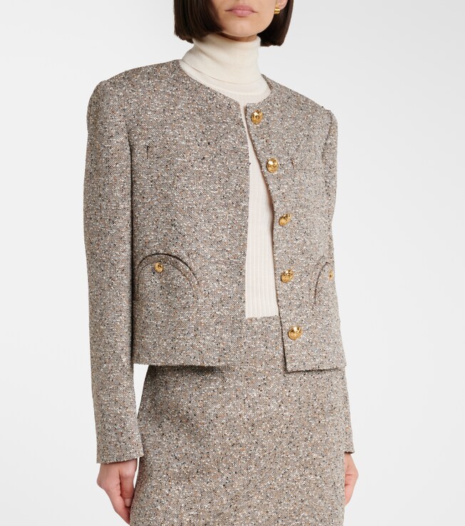 Blazé Milano Blazé Milano Shamo linen-blend tweed jacket