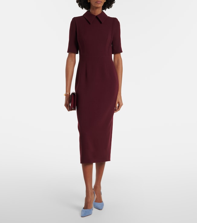 Emilia Wickstead Valletta wool crêpe midi dress