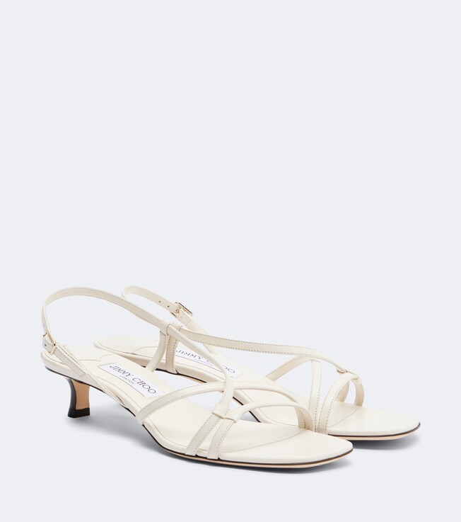 JIMMY CHOO Jimmy Choo Farris leather slingback sandals