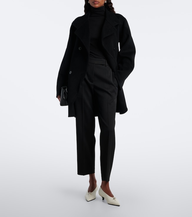 LOULOU DE SAISON Olmo double-breasted wool and cashmere coat