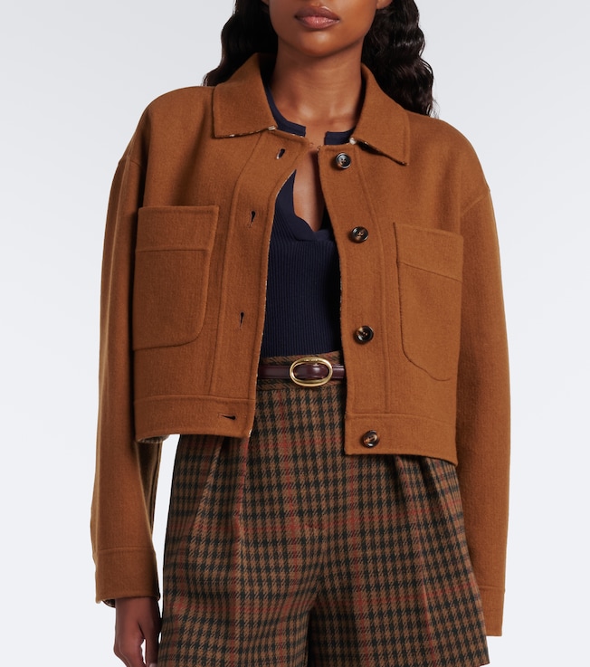 Max Mara Reversible wool and cashmere jacket