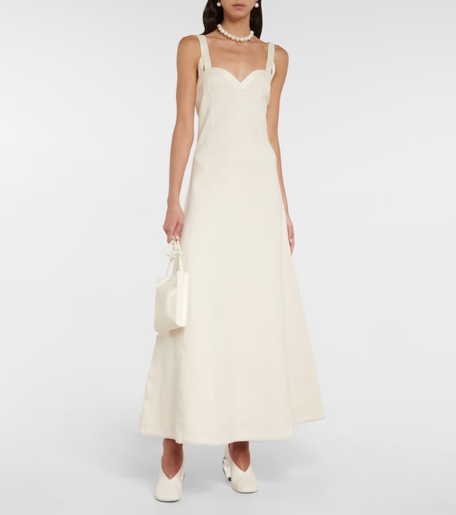 Jil Sander Cotton-blend midi dress