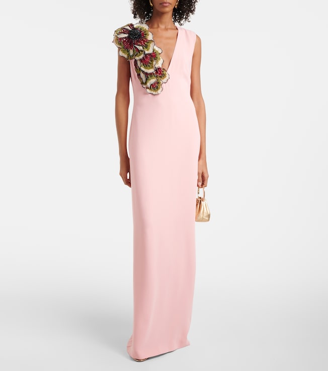 Costarellos Crêpe gown 