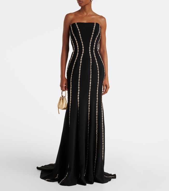 Jenny Packham Dash embellished strapless gown