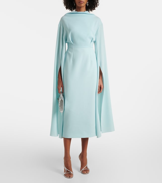 Roksanda Nour draped crêpe midi dress