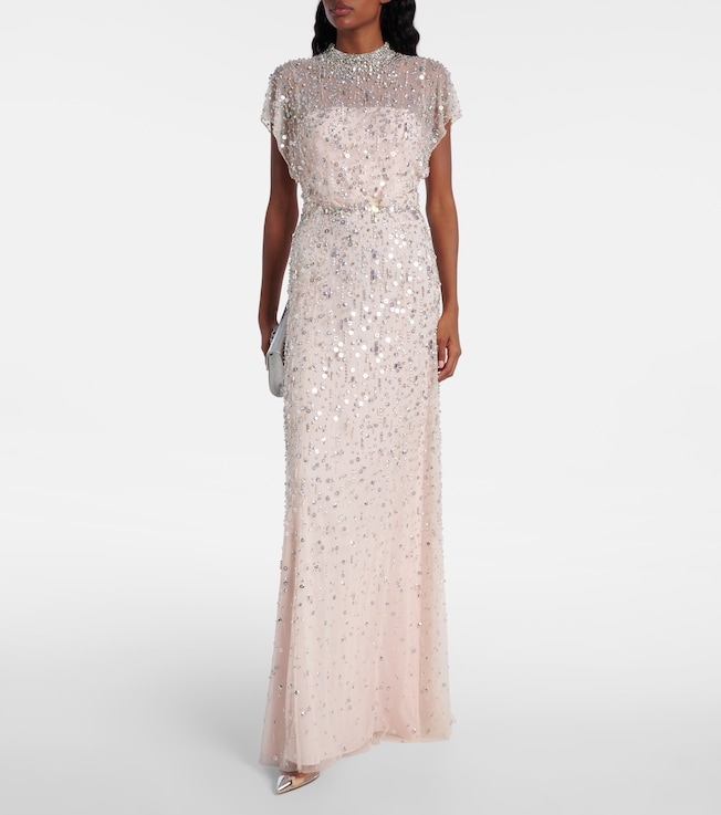 Jenny Packham Crystal Drop embellished gown