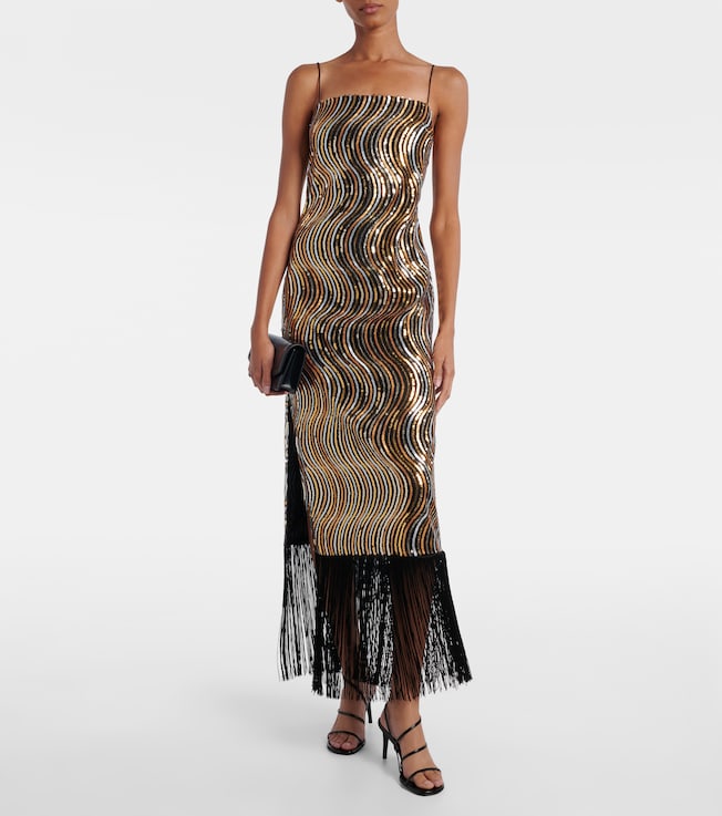 Taller Marmo Hemingway Disco sequined midi dress
