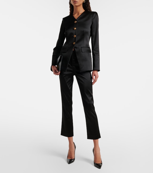 Veronica Beard Cynthia satin blazer