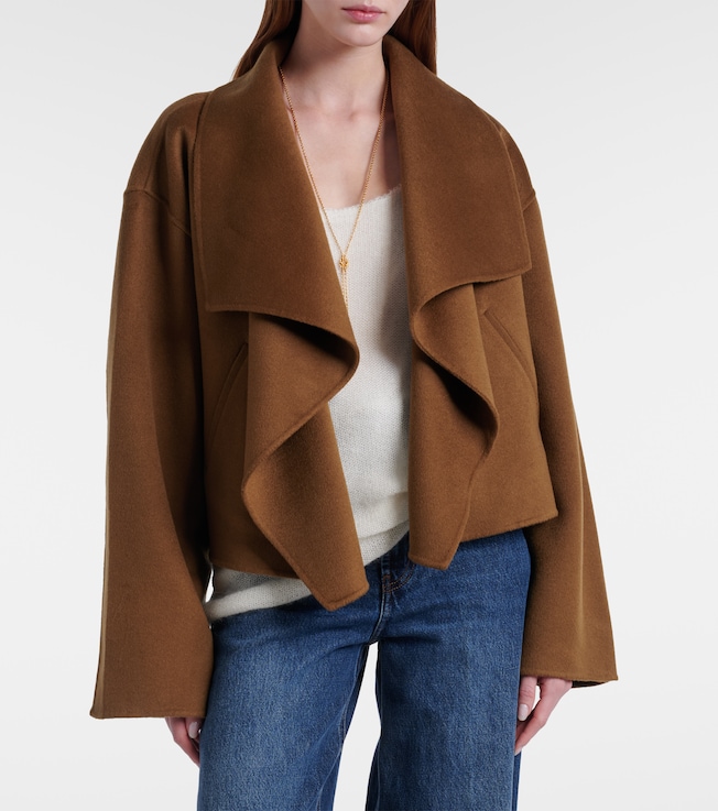 TOTEME Signature cropped wool doublé jacket