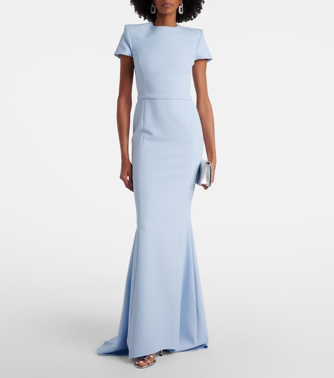 Safiyaa Parker crêpe gown