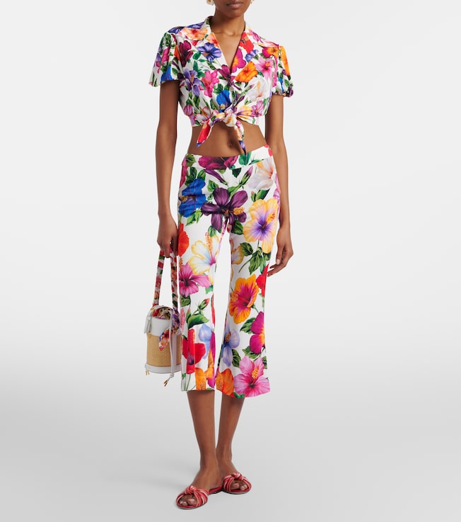Dolce&Gabbana Floral capri pants