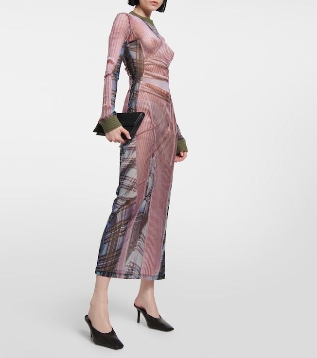 Y/Project x Jean Paul Gaultier Trompe L'Oeil maxi dress