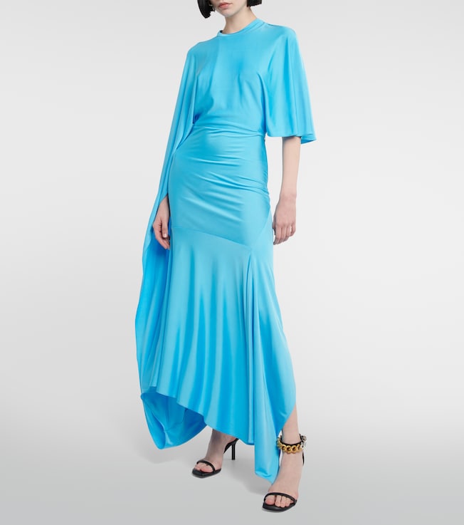 Stella McCartney Draped asymmetric maxi dress