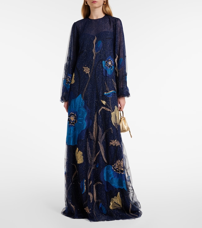 Costarellos Embr kaftan