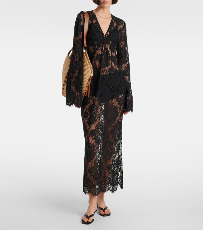 Bananhot Millie cotton lace maxi dress