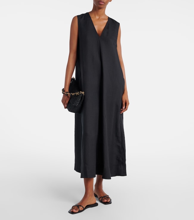 Asceno Nisha linen midi dress
