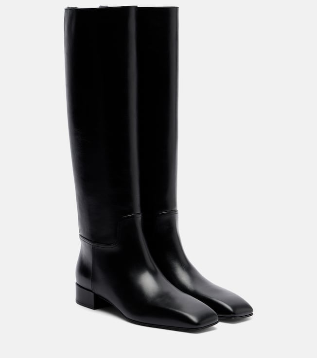 Christen Classic Square leather knee-high boots