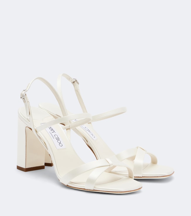 JIMMY CHOO Elsy satin slingback sandals