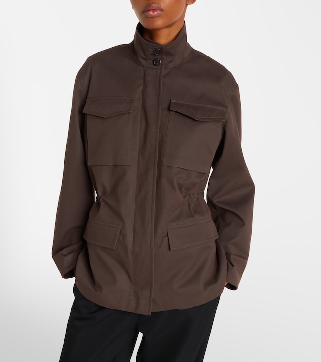 The Row Floriane cotton and cashmere field jacket